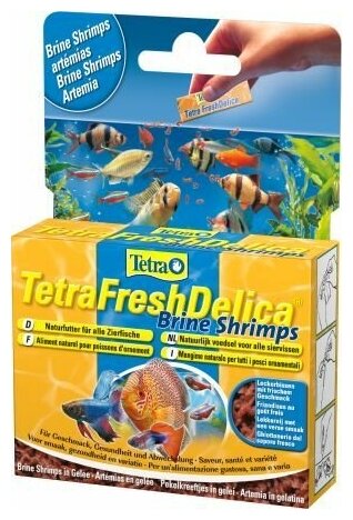 Корм для аквариумных рыб Tetra FreshDelica Brine Shrimps 48 г (желе креветки) - фотография № 12