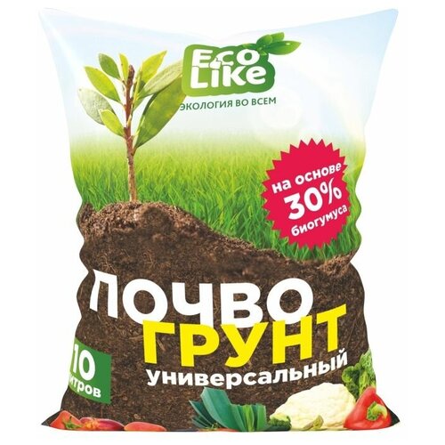 Почвогрунт на основе Биогумуса «ECOLIKE» универсальный 10л