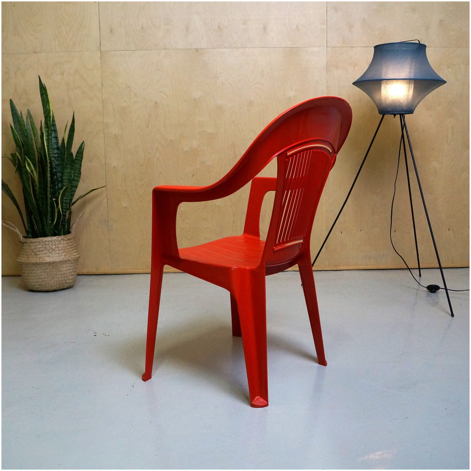 Садовые пластиковые кресла Венеция, Красный, 2 шт - фотография № 7