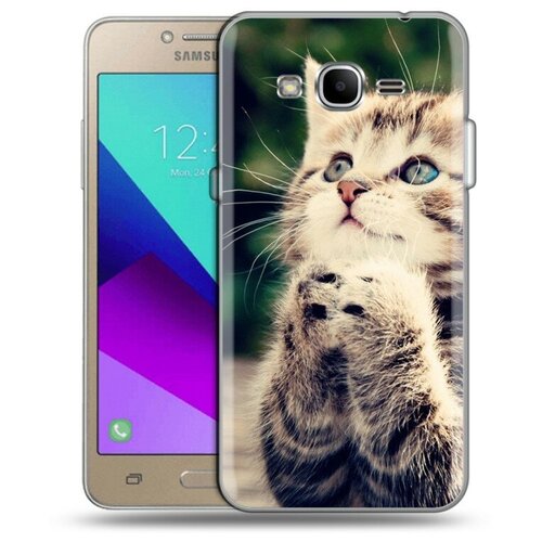 фото Дизайнерский силиконовый чехол для samsung galaxy j2 prime котята 100gadgets