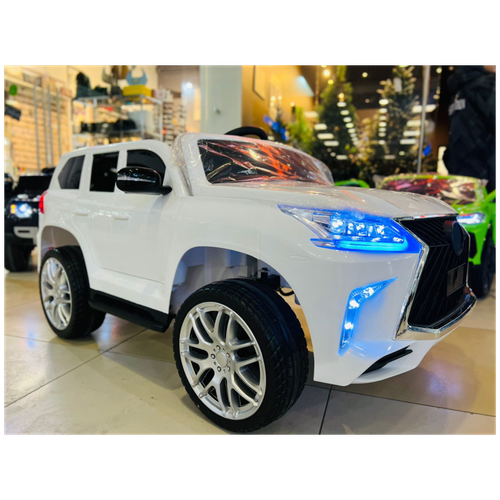 Электромобиль детский Lexus LX570 SMT-7588 белый полноприводный 4WD