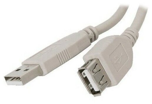 Удлинитель USB2.0 Am-Af Cablexpert CC-USB2-AMAF-10 - кабель 3 метра, серый