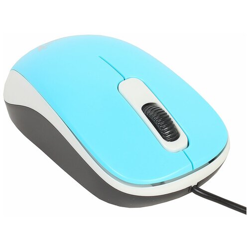 Мышь Genius DX-110 синий, оптическая, 1000 dpi, 3 кнопки, USB