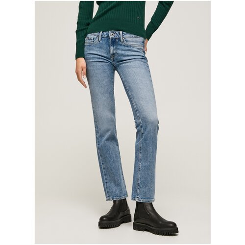 фото Брюки (джинсы) для женщин, pepe jeans london, модель: pl204168mh52, цвет: синий, размер: 32/32