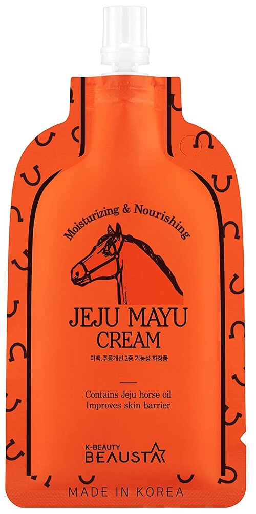 Beausta Крем для лица питательный с лошадиным жиром Jeju Mayu Cream