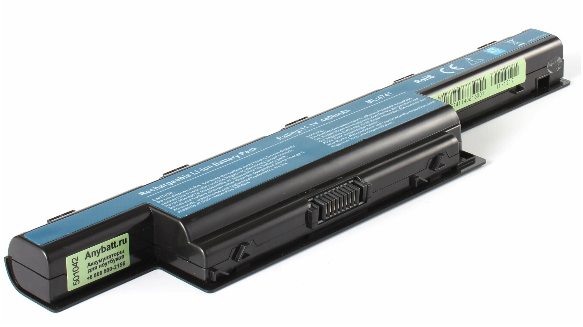 Аккумуляторная батарея Anybatt 11-U3-1217 4400mAh для Acer Aspire E1-571, Aspire 5552, Aspire E1-521, Aspire 5349, Aspire V3-571, Aspire 7750, Aspire 7551G, Aspire V3-551, Aspire 5733, Aspire 5336, Aspire 5755, eMachines E732ZG, Aspire 5551