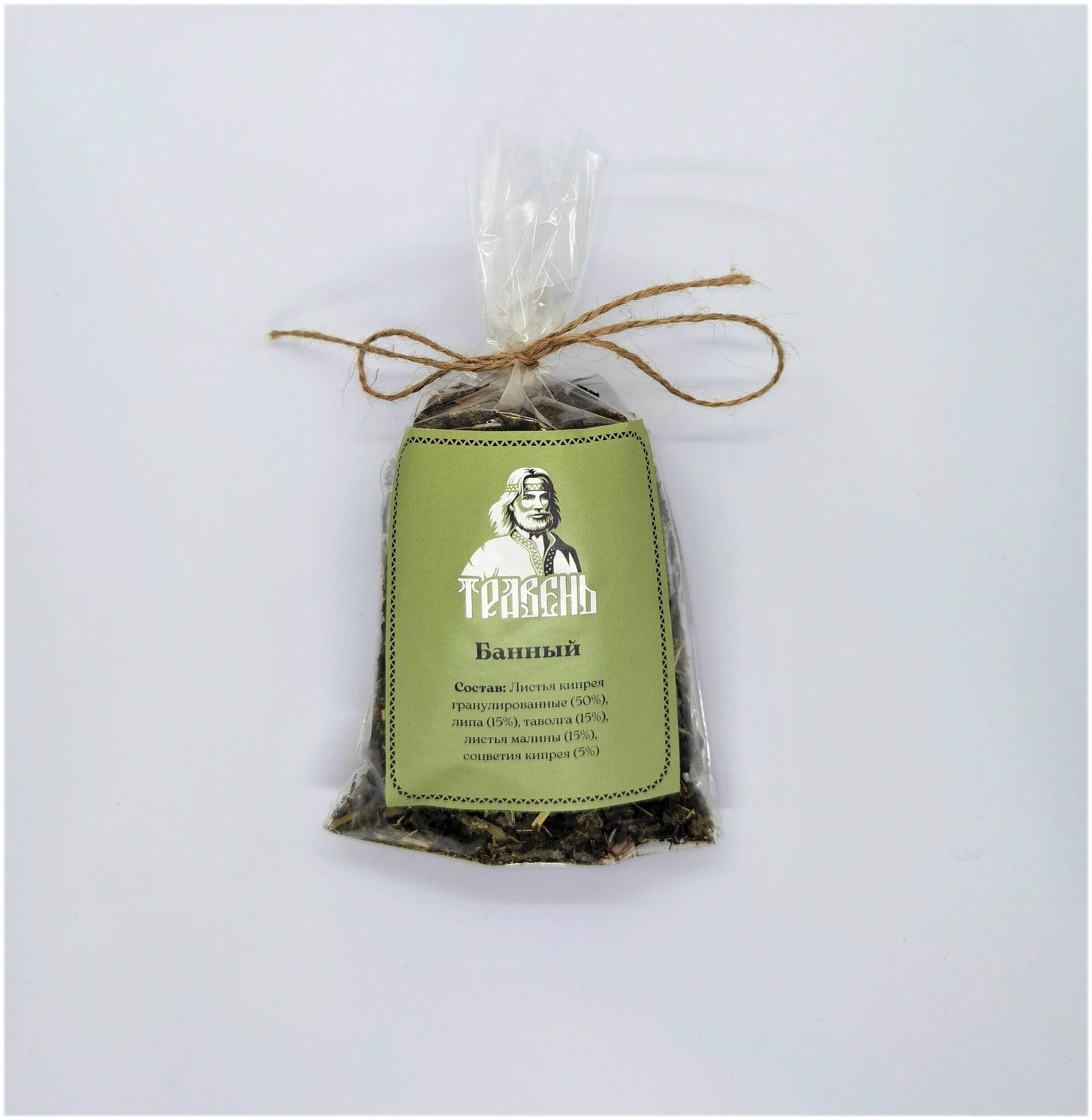 Чай травяной "травень" - "Банный" - Иван-чай, липа, листья таволги, листья малины, соцветия кипрея - фотография № 3