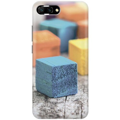 фото Силиконовый чехол на honor 10 / хонор 10 с принтом "разноцветные бруски gosso