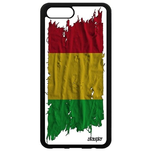 фото Защитный чехол на мобильный // honor v10 / view 10 // "флаг мали на ткани" дизайн страна, utaupia, белый