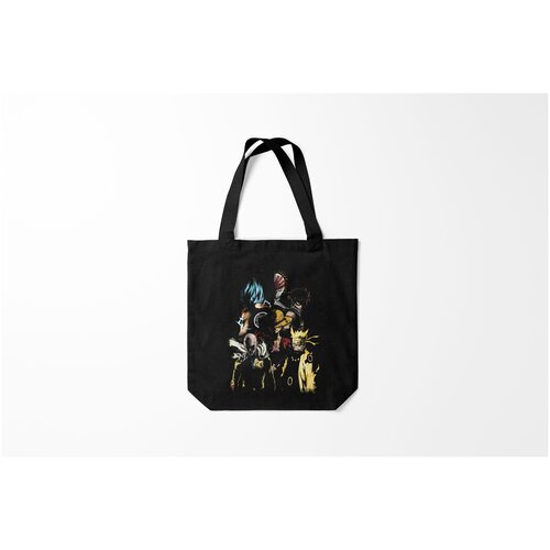 фото Сумка-шоппер / 40х40 см / аниме / главные герои твоих любимых тайтлов в цвете burnettie