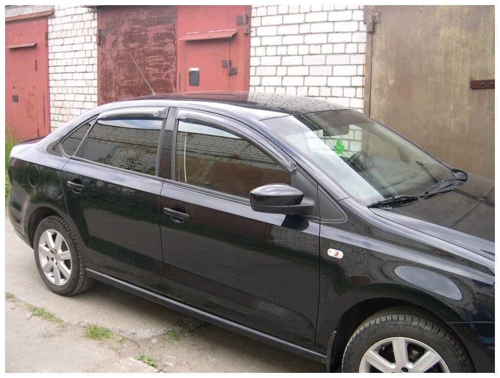 Дефлекторы окон Volkswagen Polo (седан), 2010-2020