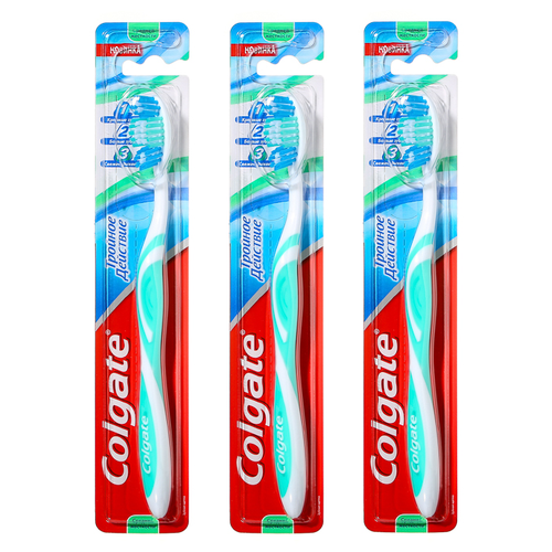 Щетка зубная Colgate Тройное действие * 3 штуки