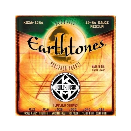 Струны для акустической гитары Kerly KQXA-1254 Earthtones Phosphor Bronze Tempered