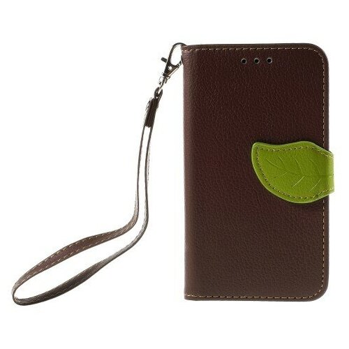 фото Чехол-книжка lg h320/h340n, leon, боковой, коричневый x-case