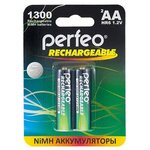 Батарейка аккумуляторная AA никель-металлогидридная Perfeo AA1300mAh/2BL 2шт - изображение