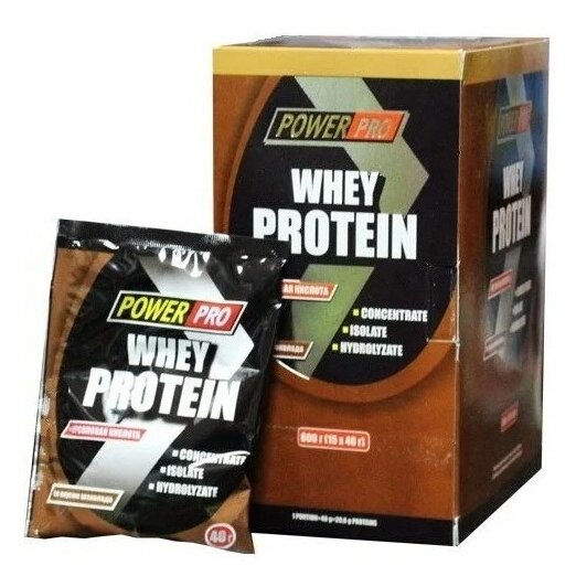 Power Pro Whey Protein 15 шт 40 гр (Power Pro) Шоколад