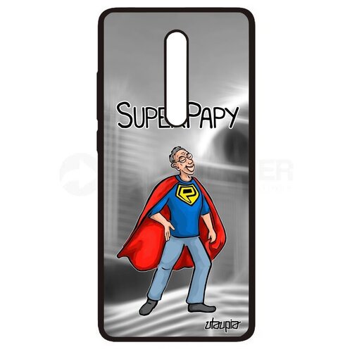 фото Противоударный чехол на телефон // xiaomi redmi k20 // "супердед" смешной дедушка, utaupia, серый