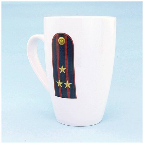 Кружка Терра (керамика) с деколью Погон МВД полковник