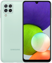 Смартфон Samsung Galaxy A22 4/64 ГБ, Dual nano SIM, мятный