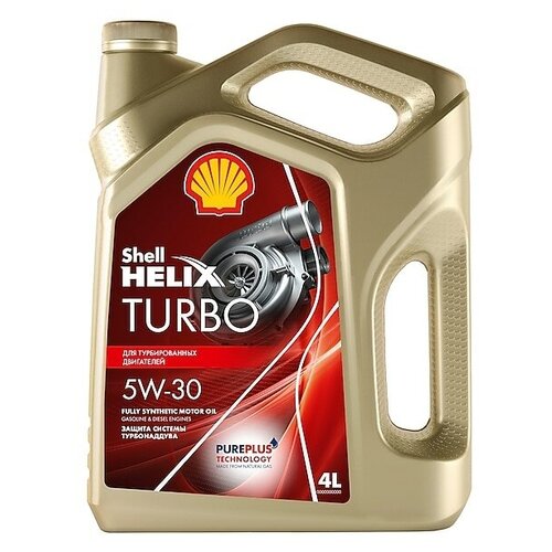 фото Синтетическое моторное масло shell helix turbo 5w-30, 4 л