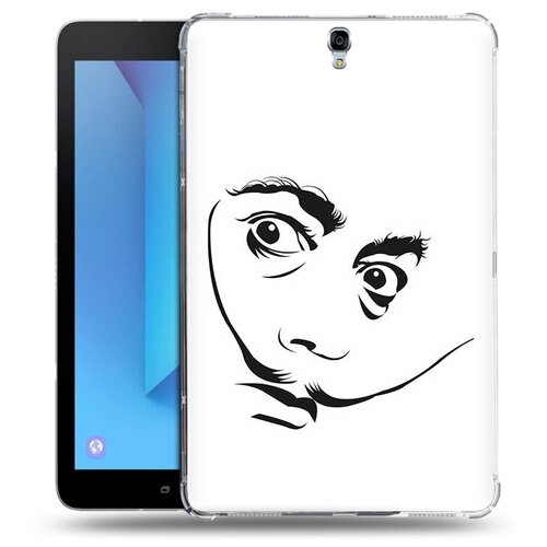 Чехол задняя-панель-накладка-бампер MyPads мужчина с длинными усами для Samsung Galaxy Tab S3 9.7 SM-T820/T825 противоударный
