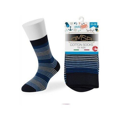 фото Омса(omsa). носки детские в полоску 21p11 moka 27-30