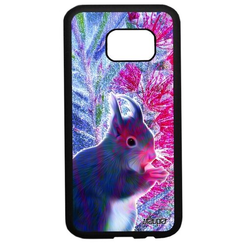 фото Стильный чехол на смартфон // samsung galaxy s7 // "белка" дизайн вредитель, utaupia, фуксия