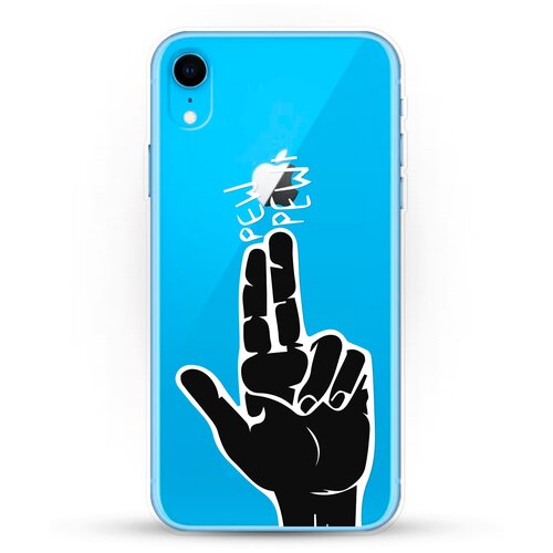 фото Силиконовый чехол pew-pew на apple iphone xr andy & paul