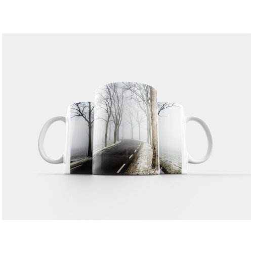 фото Кружка "зима, дорога, место действия" 320 мл lotsprints