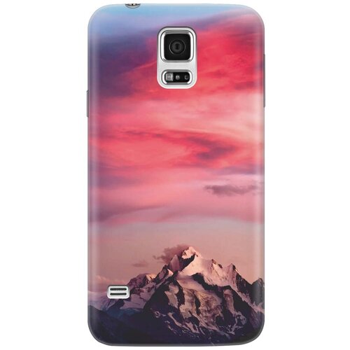 Ультратонкий силиконовый чехол-накладка для Samsung Galaxy S5 с принтом Горы и небо ультратонкий силиконовый чехол накладка для samsung galaxy a41 с принтом горы и небо