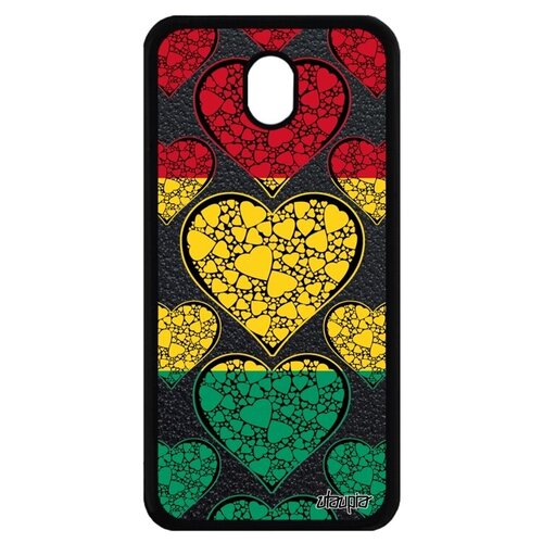 фото Новый чехол на мобильный // galaxy j7 2017 // "флаг гвинеи с сердцем" стиль дизайн, utaupia, цветной