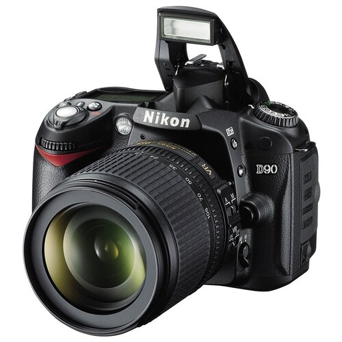 Nikon D90 Kit AF-S DX NIKKOR 18-105mm f/3.5-5.6G ED VR, черный