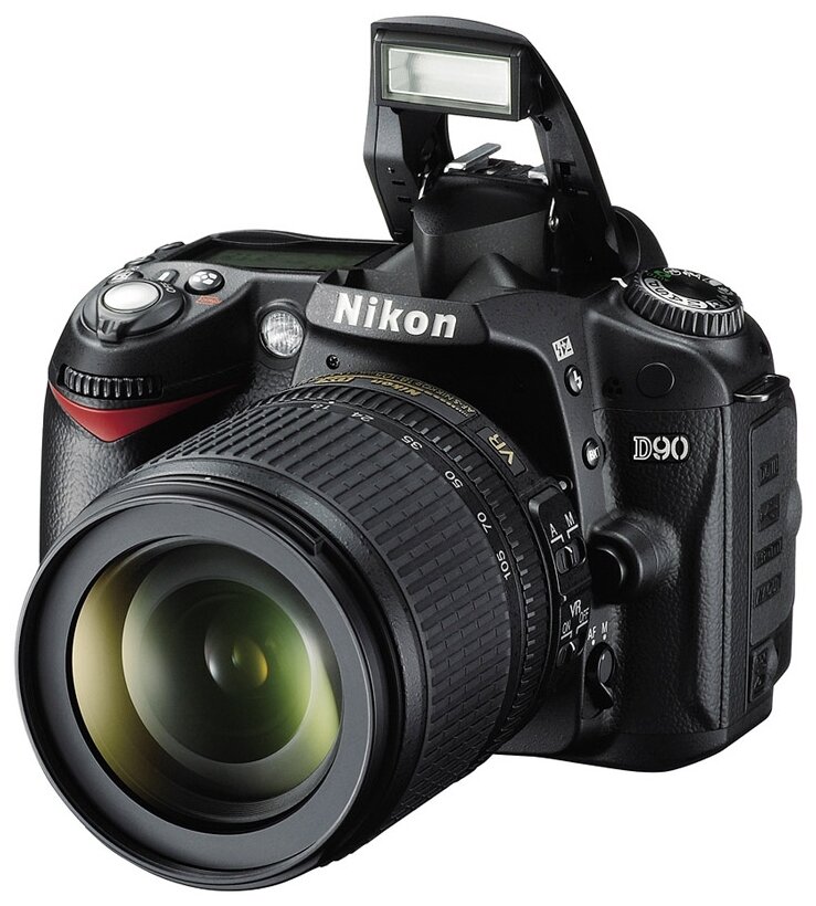 Фотоаппарат Nikon D90 Kit AF-S DX NIKKOR 18-105mm f/3.5-5.6G ED VR, черный