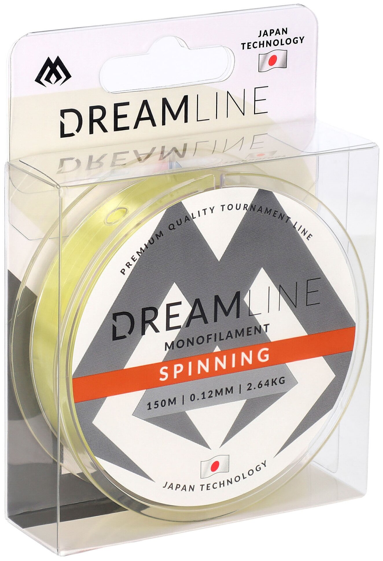 Леска мононить Mikado DREAMLINE SPINNING (YELLOW) - 0.14 (150 м) - 3.18 кг. ZDL410-150-014