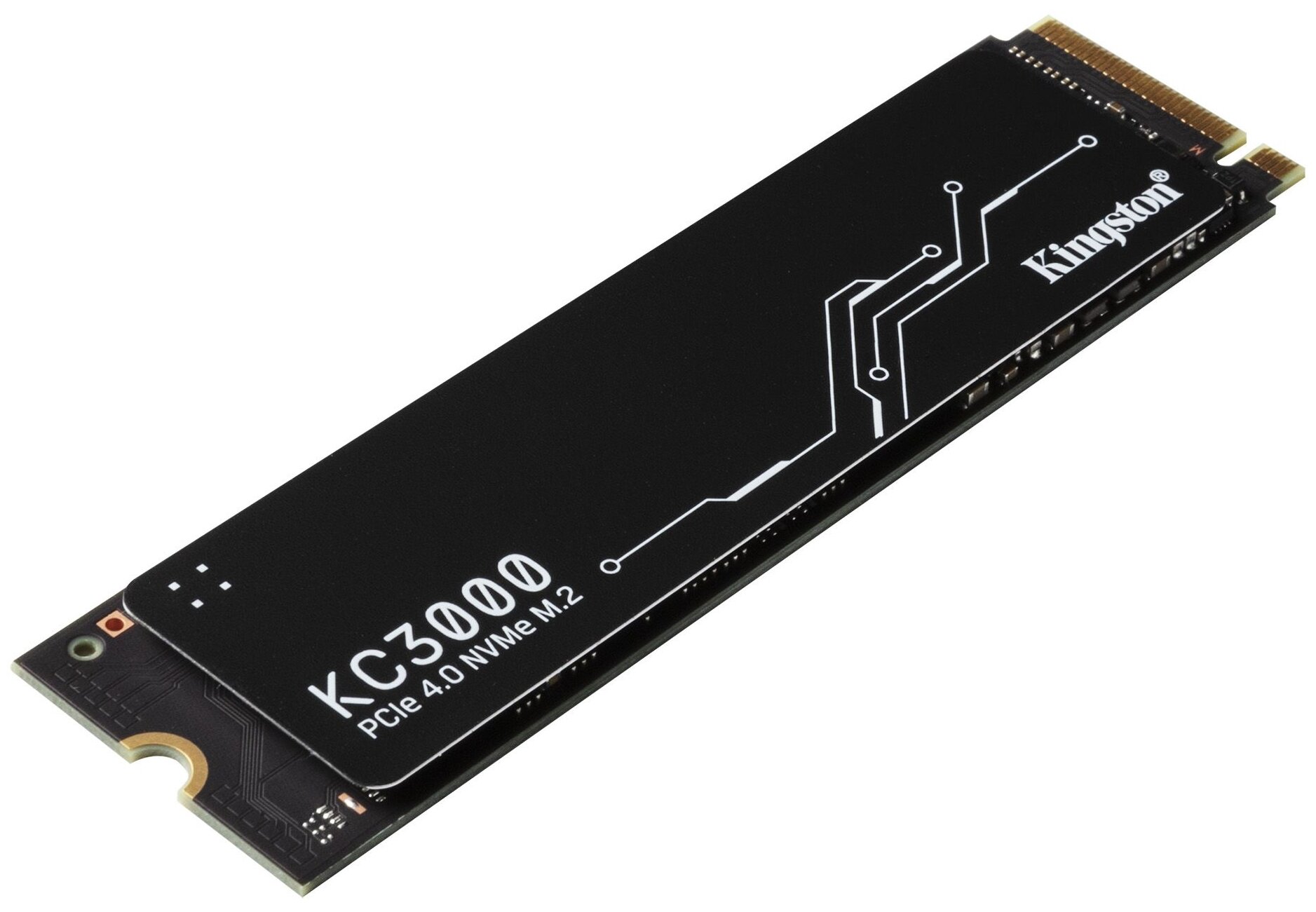 Накопитель SSD M.2 2280 Kingston KC3000 512GB PCI-E 4.0 x4 NVMe 3D TLC 7000/3900MB/s IOPS 450K/900K MTBF 2M 400 TBW graphen heatsink - фото №2