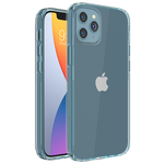 Чехол для Apple iPhone 12/iPhone 12 Pro Amazingthing Minimal Blue, противоударный силиконовый кейс, защитная накладка с бортиком и защитой камеры - изображение