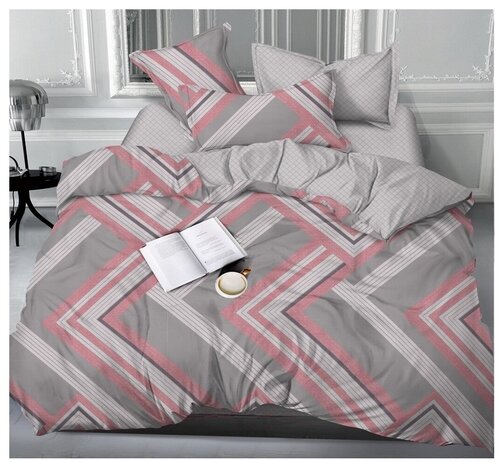 Комплект постельного белья Toontex 121, 2-спальное, сатин, серый