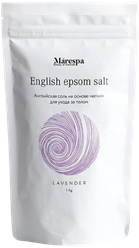 Соль для ванны English epsom salt с натуральным эфирным маслом лаванды 1000 г