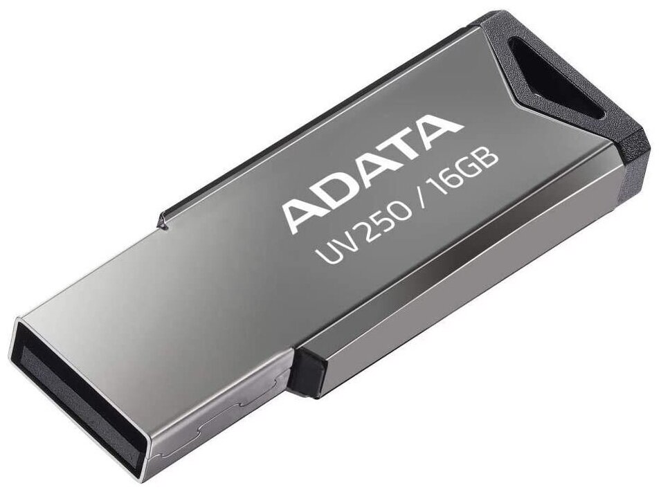Флеш-память ADATA 16GB AUV250-16G-RBK SILVER, 2027136