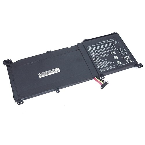 Аккумуляторная батарея для ноутбука Asus ZenBook Pro UX501VW (C41N1416-4S1P) 15.2V 60Wh OEM черная аккумуляторная батарея для ноутбука asus zenbook pro ux501vw c41n1416 4s1p 15 2v 60wh oem черная