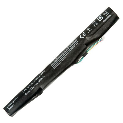 Аккумулятор (Battery) для ноутбука Acer Aspire E15 E5-575G-53VG, E5-575G-58UJ, E5-575G-59EE, E5-575G-76YK, E5-575G-53VG, 14.6V-14.8V 2200mAh аккумулятор для ноутбука acer aspire e5 575g 10 95v 5600mah pn as16b8j