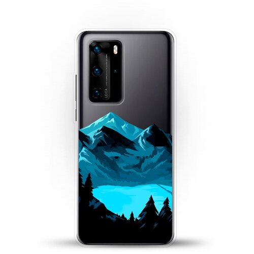 фото Силиконовый чехол горы и озеро на huawei p40 pro andy & paul