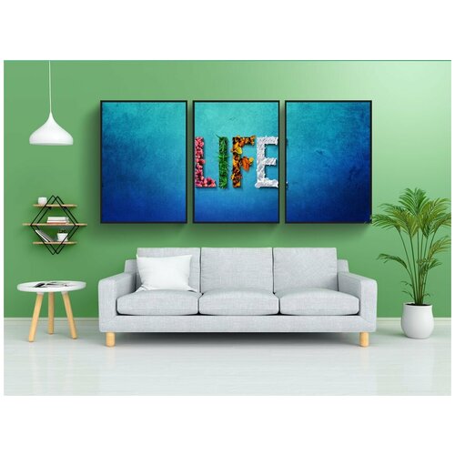 фото Набор модулных постеров для интерьера "сезоны, жизнь, весна" 60x90 см. в тубусе, без рамки lotsprints