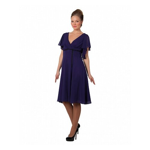Платье вечернее, полуприлегающее, размер 50, фиолетовый