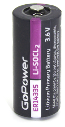 Батарейка GoPower ER14335 2/3AA PC1 Li-SOCl2 3.6V