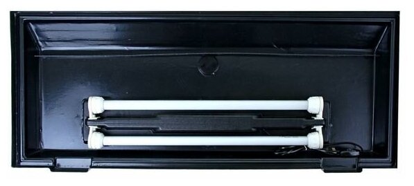 Аквариум "Прямоугольный" с крышкой, 150 литров, 93 x 35 x 45/51 см, чёрный - фотография № 3