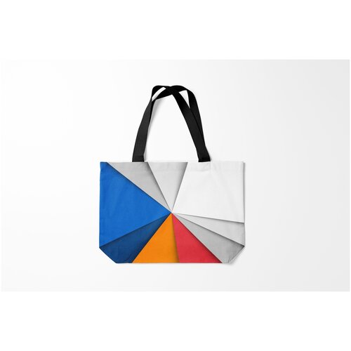 фото Сумка-шоппер / 46х35 см / популярные иллюстрации / трегоугольник burnettie