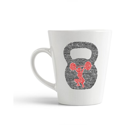 фото Кружка-латте coolpodarok "гантеля"