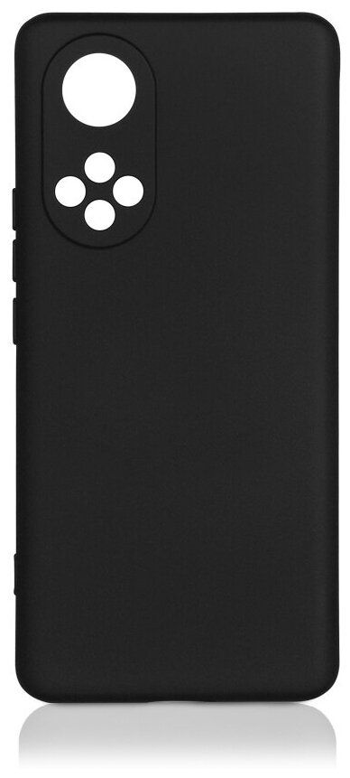 Силиконовый чехол с микрофиброй для Honor 50/ Huawei Nova 9 DF hwOriginal-25 (black) / DF / черный