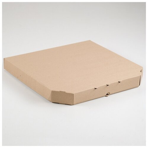 Упаковка для пиццы, бурая, 42 х 42 х 4,5 см(10 шт.)